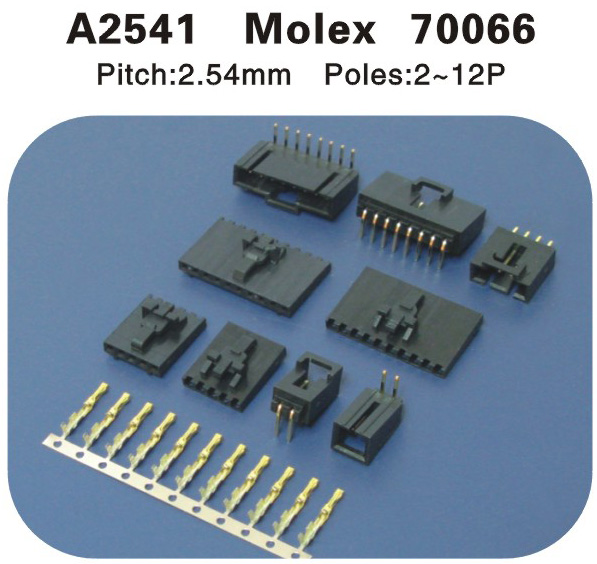Molex 70066 2.54连接器 A2541